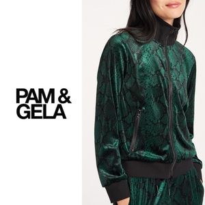 🔥HOT SALE🔥 ✨BRAND NEW✨Pam & Gela Green Snake Jacket